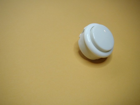 30 MM (Approx 1 1/8 Inch) White Snap In Button with Internal Microswitch $1.29